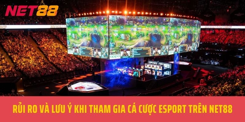 Rủi ro và lưu ý khi tham gia cá cược esport trên Net88